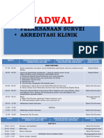 Susunan Acara Akreditasi Klinik