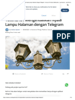 Tutorial Iot Mengendalikan Nyala Lampu Halaman Dengan Telegram