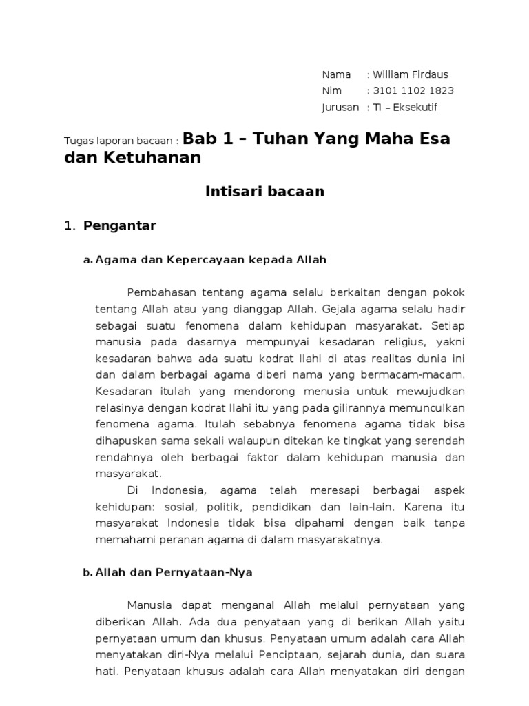Contoh Pendahuluan Laporan Bacaan Silabus Paud  Riset