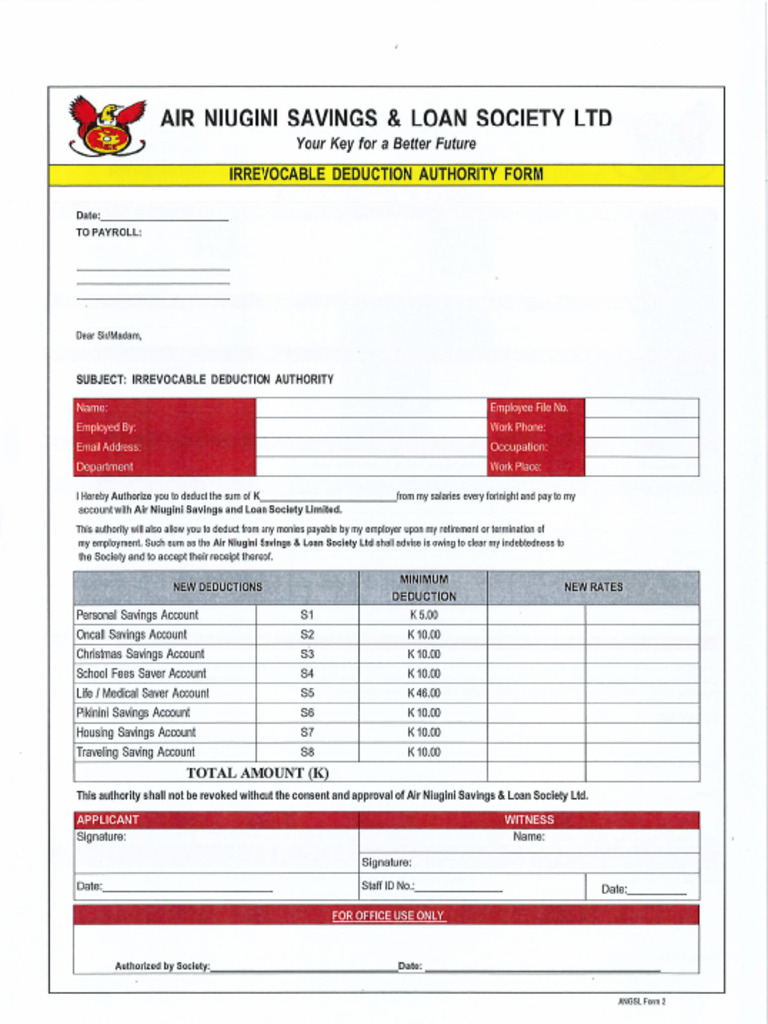 ANSL Application Form | PDF