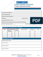 Bank Application Form French