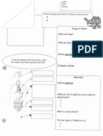 Drugs and Medicines Note Matrix