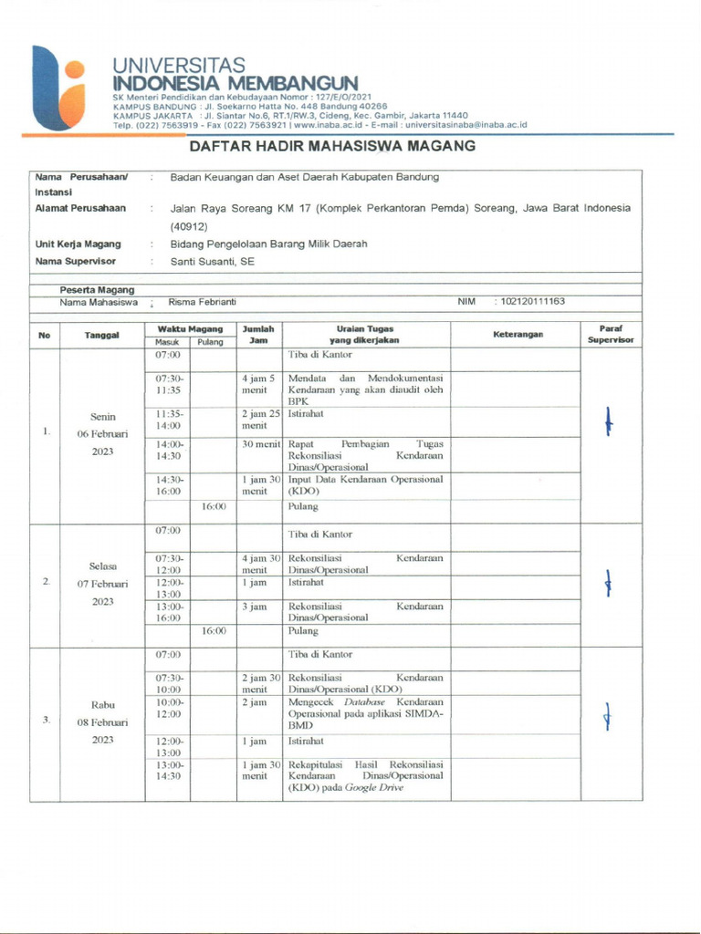 Scan Daftar Hadir | PDF