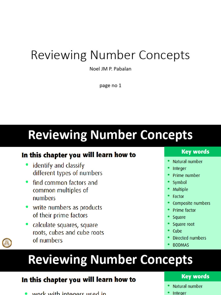 Image Result For Worksheet Reviewing Number Concepts Extended Scribd