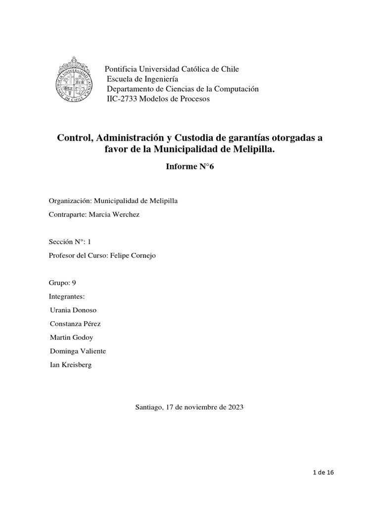 G09 Informe6 | PDF | Software | Metodología de encuesta