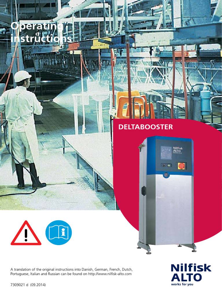 DELTABOOSTER Operating Instructions | PDF | Pipe (Fluid Conveyance) | Valve