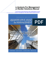 Quantitative Analysis For Management 13th Edition Render Solutions Manual