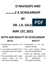 Dr. Saliu Presentation On Scholarship