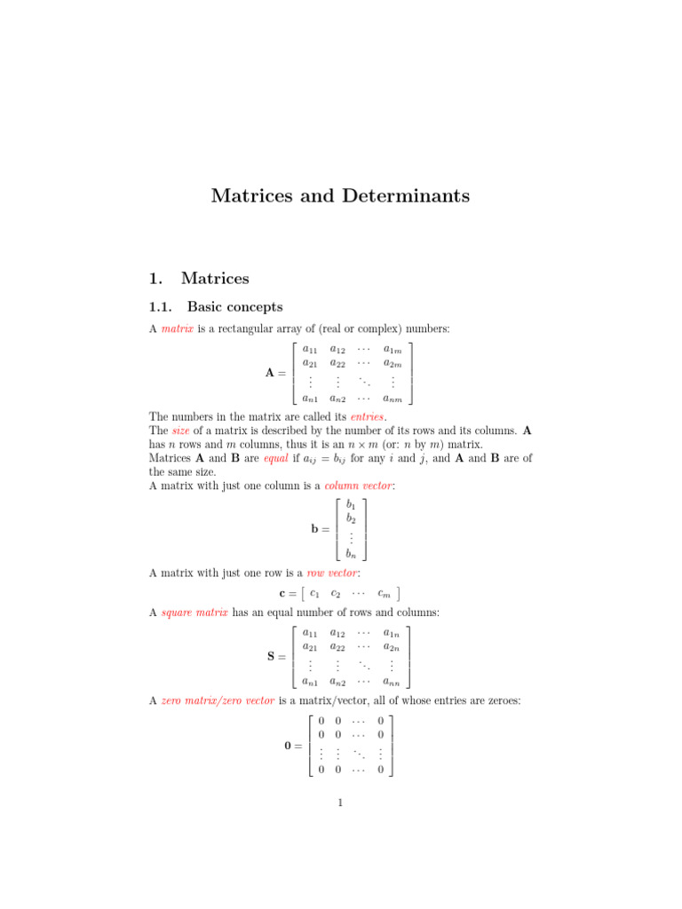 Operator And Matrices