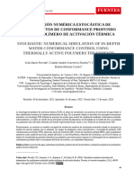 Simulación Numérica Estocástica de Tratamientos de Conformance Profundo Usando Polímero de Activación Térmica