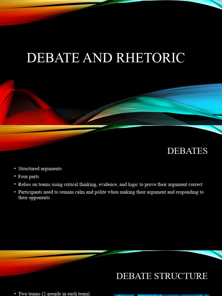 Debate Skills for Students | PDF | Argument | Fallacy