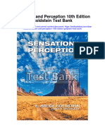 Sensation and Perception 10th Edition Goldstein Test Bank