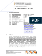 Silabo Estadistica Aplicada 2023-Ii (Plan 2018)