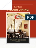 Menu Hikaru Dining 2023