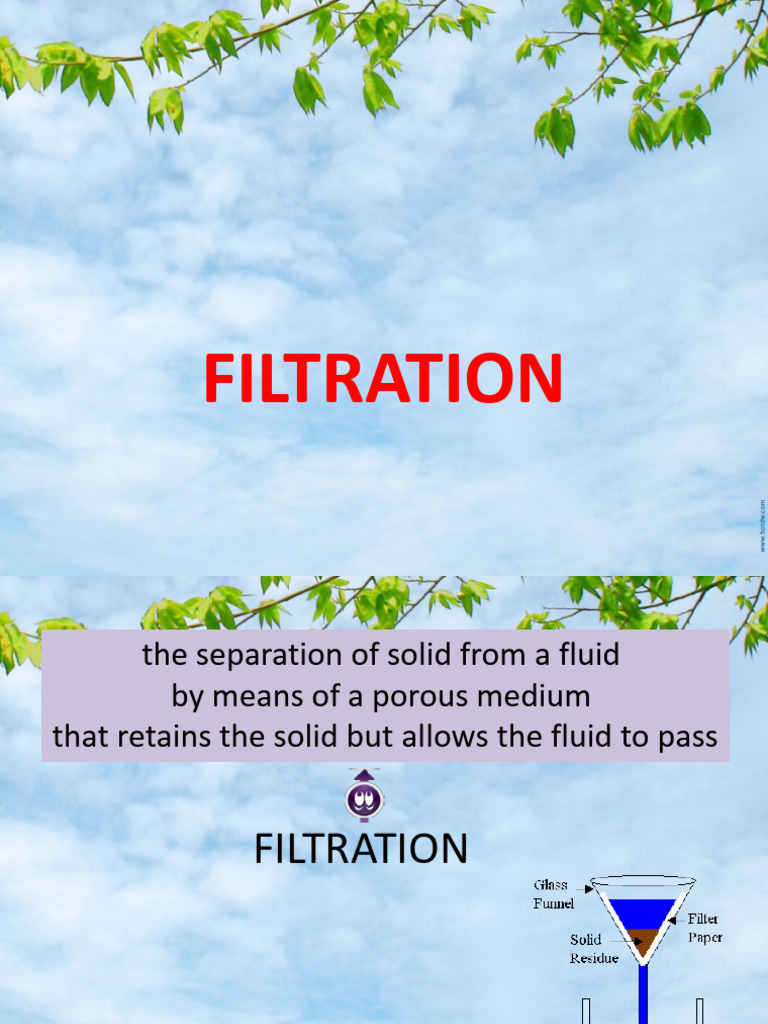 CHAPTER 1 Filtration PDF