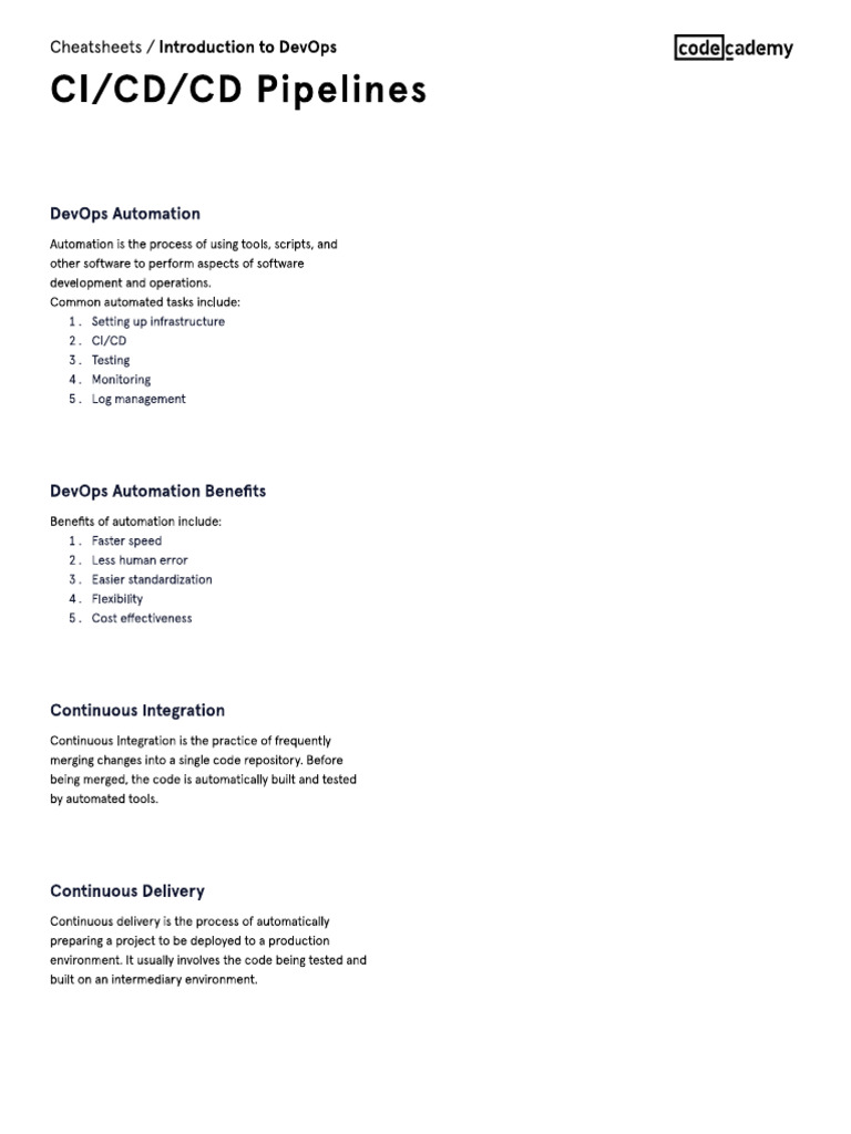 Ci Cd Pdf