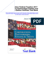 South Western Federal Taxation 2017 Corporations Partnerships Estates and Trusts 40th Edition Hoffman Test Bank