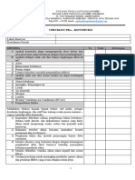 Checlist Pra Konstruksi