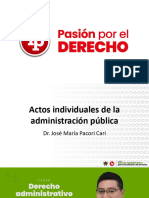 Actos Individuales de La Administración Pública PDF Gratis