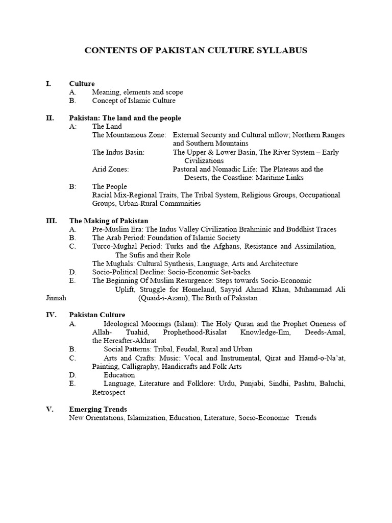 7 Pakistan Culture | PDF