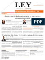2022-09-13 Diario La Ley - Responsabilidad Derivada de La Pandemia