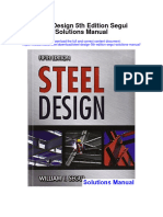 Steel Design 5th Edition Segui Solutions Manual