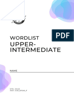 WordList - Upper-Intermediate