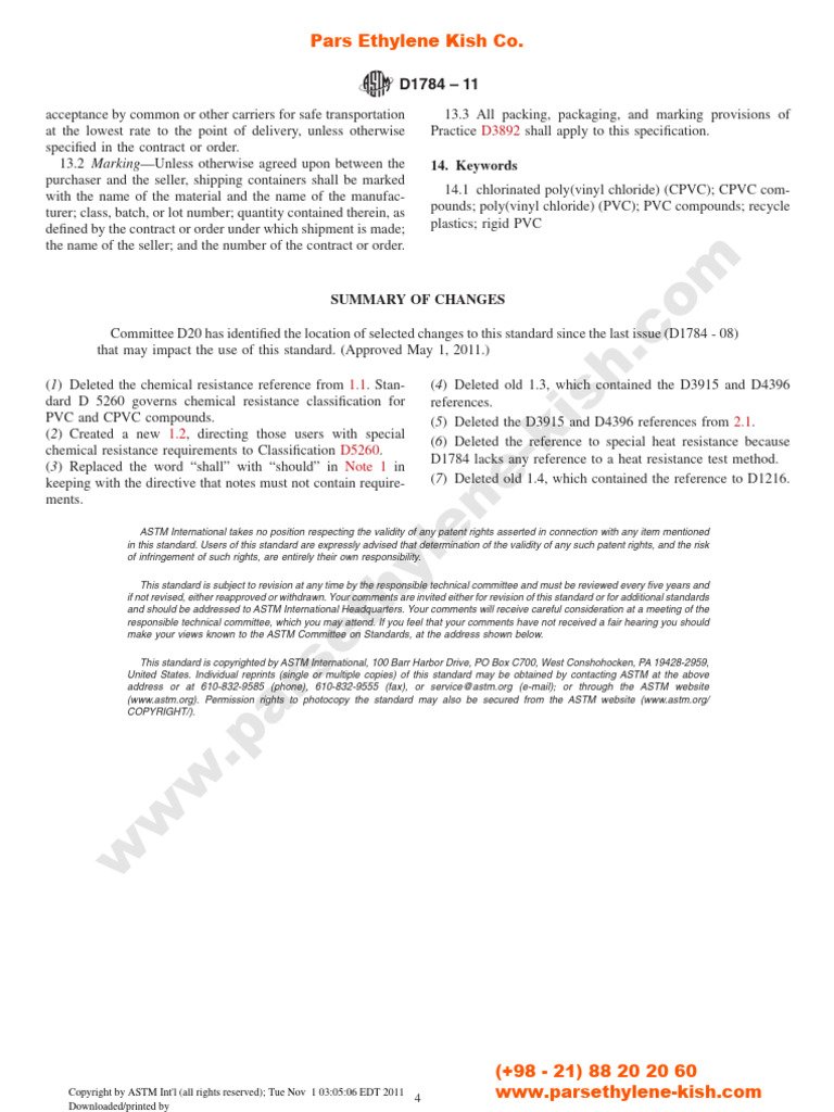 ASTM D1784-11 Standard Specification For - Rigid Poly (Vinyl Chloride ...