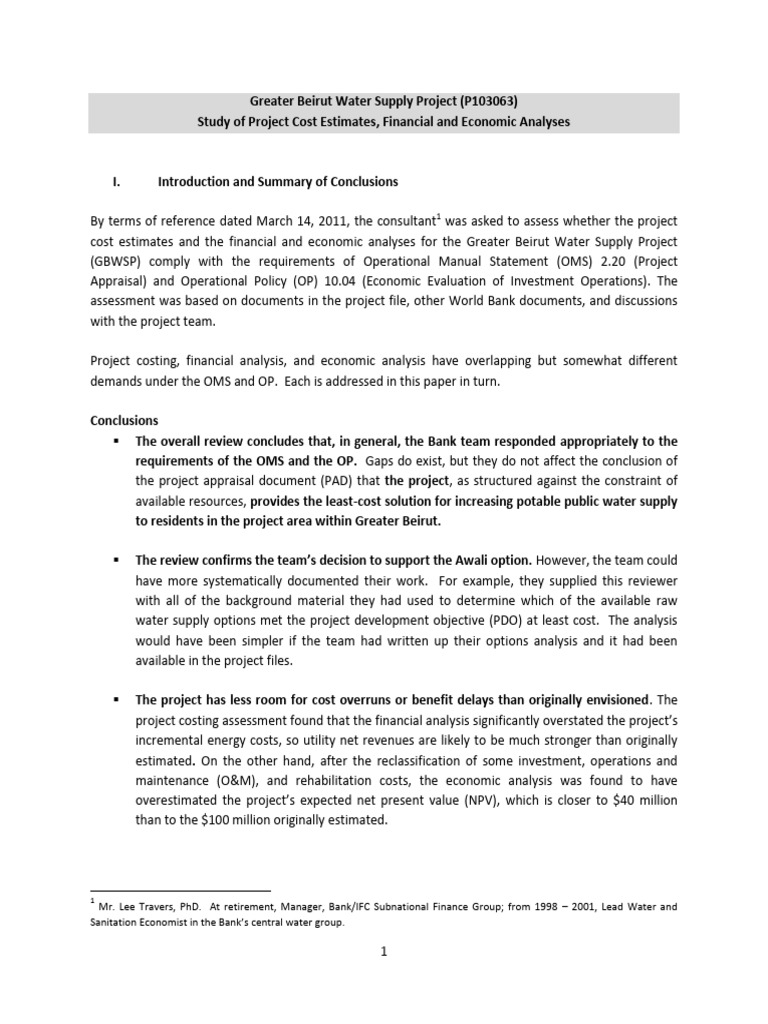 71-management-commissioned-studies-project-cost-estimates-financial