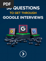 50 Questions To Get Through Google Interview