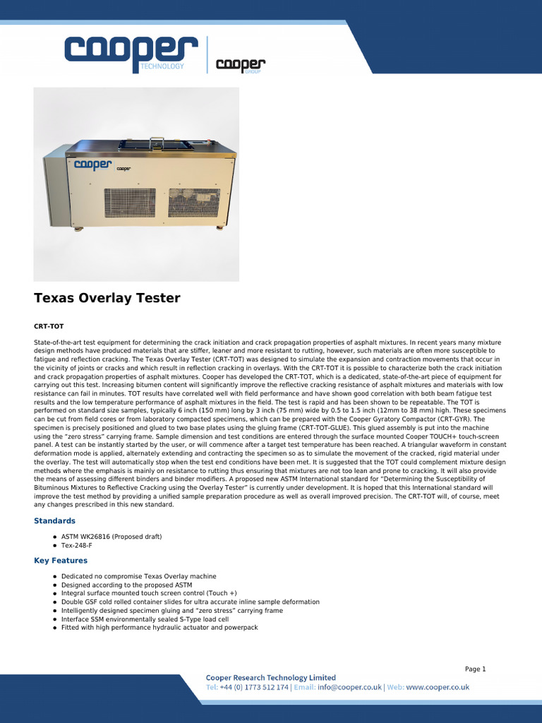 Texas Overlay Tester Pdf