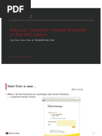 D1 COMMSEC - Discover Invisible Fileless Webshell in The APT Attack - Tim Yeh & Dove Chiu