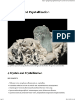 4 Crystals and Crystallization - Mineralogy