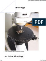 5 Optical Mineralogy - Mineralogy