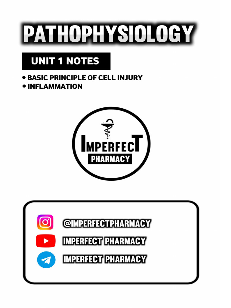 UNIT 1 Pathophysiology (Imperfect Pharmacy) | PDF
