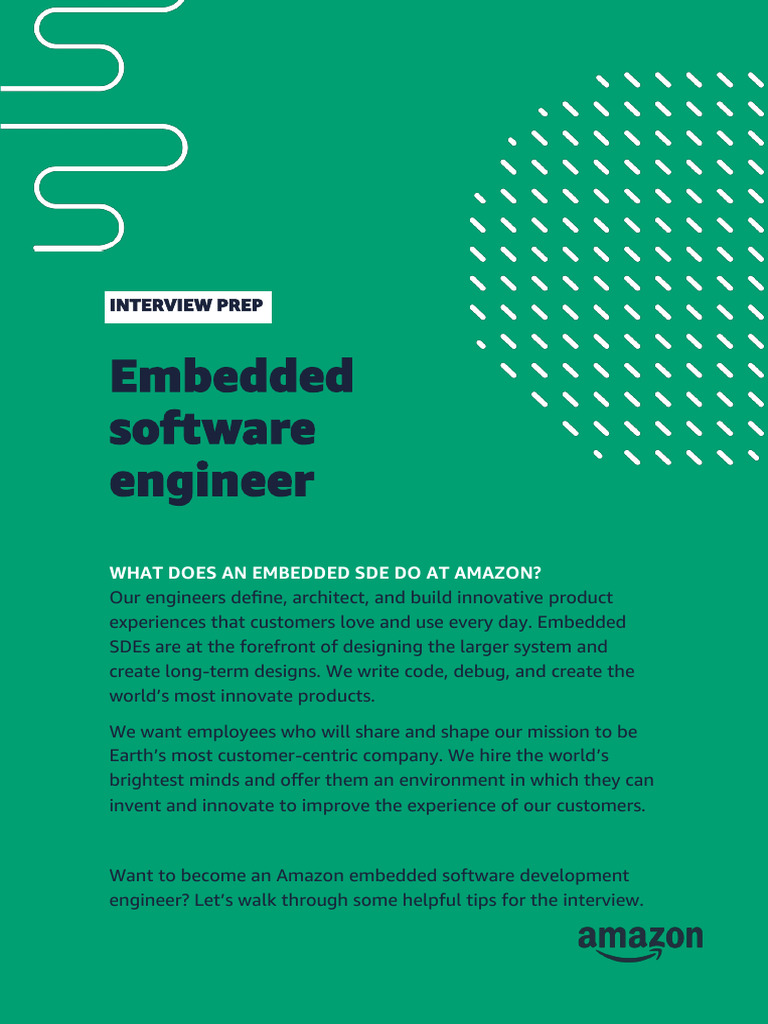 Embedded software engineer interview prep pdf
