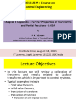 Chapter 3 Appendix - Further Properties of Transforms and Partial Fractions - L-03A