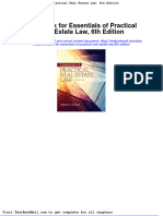 Test Bank For Essentials of Practical Real Estate Law 6th Edition