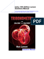 Trigonometry 10th Edition Larson Solutions Manual