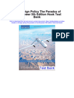 u s Foreign Policy the Paradox of World Power 5th Edition Hook Test Bank