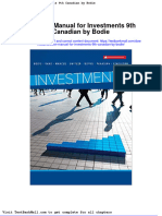 Solution Manual For Investments 9th Canadian by Bodie