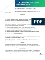 Compraventa Terreno Ejidal Homero