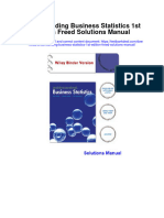 Understanding Business Statistics 1st Edition Freed Solutions Manual