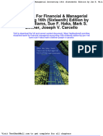 Test Bank For Financial Managerial Accounting 16th Sixteenth Edition by Jan R Williams Sue F Haka Mark S Bettner Joseph V Carcello