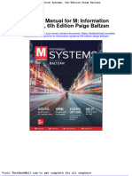 Solution Manual For M Information Systems 6th Edition Paige Baltzan