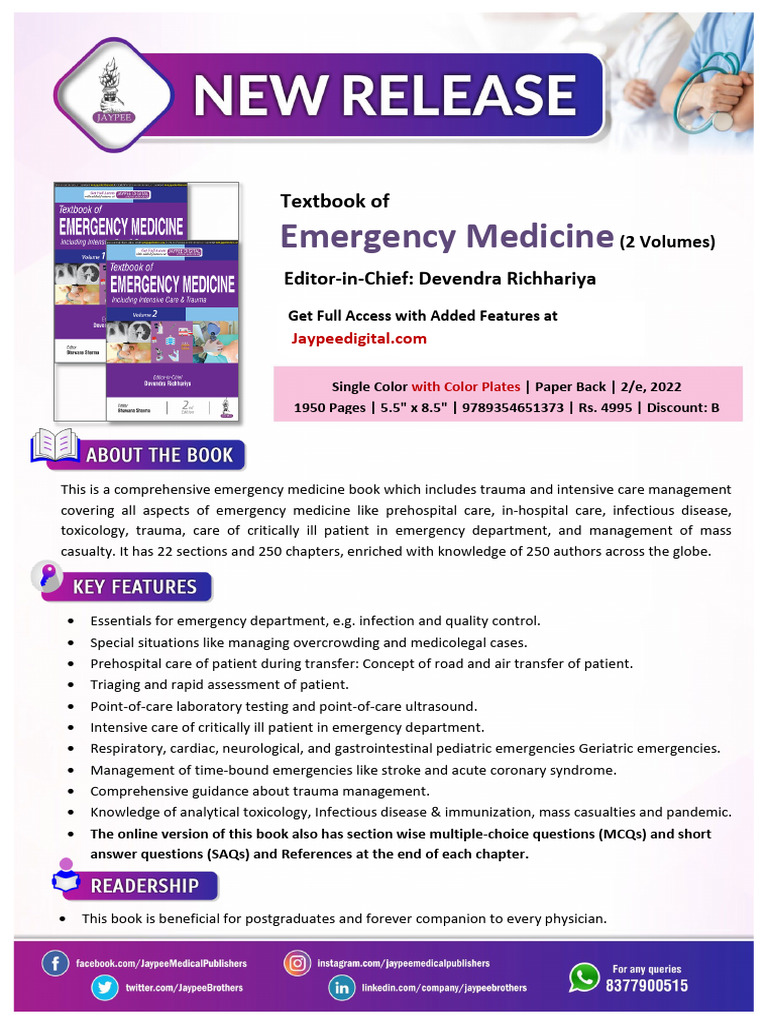 Devendra Richhariya-Textbook of Emergency Medicine 2E | PDF