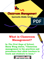 Classroom Management Classroom Management