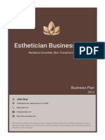 Esthetician Business Plan