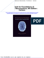 Test Bank For Foundations of Behavioral Neuroscience 9th Edition Carlson