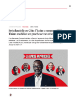 Présidentielle en Côte D'ivoire - Comment Tidjane Thiam Mobilise Ses Proches Et Ses Réseaux - Jeune Afrique